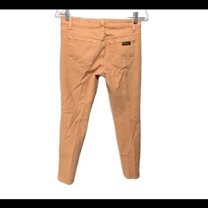 Joe's Jeans Skinny Visionaire Pants 27 Tangerine Orange #5100